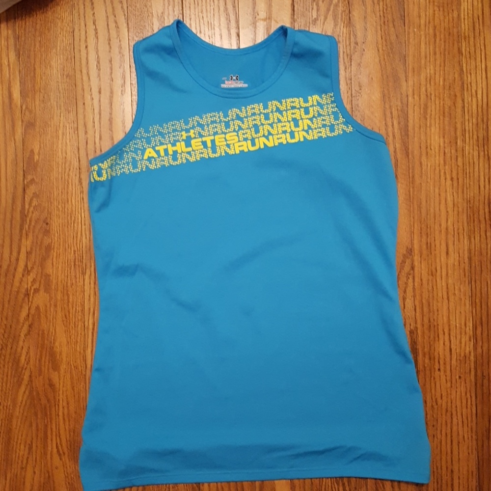 Turquoise running tank